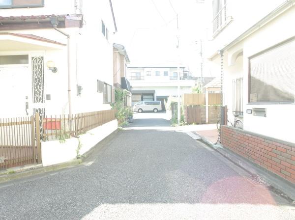 練馬区石神井台５丁目の土地の前面道路含む現地写真画像