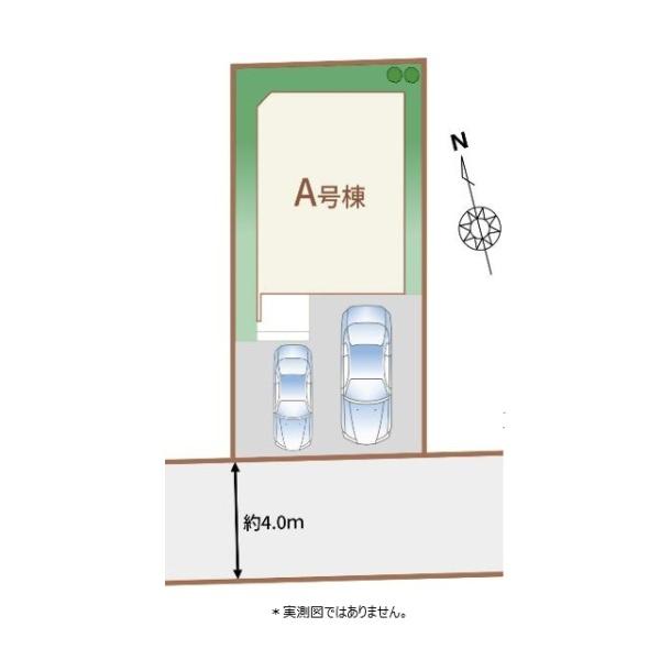 小平市上水本町1丁目の新築一戸建の区画図画像