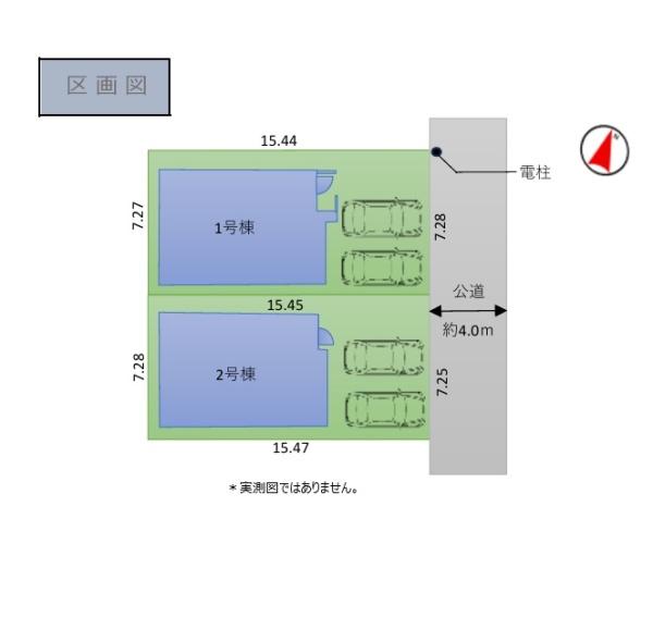 東村山市富士見町3丁目の新築一戸建の全体区画図画像
