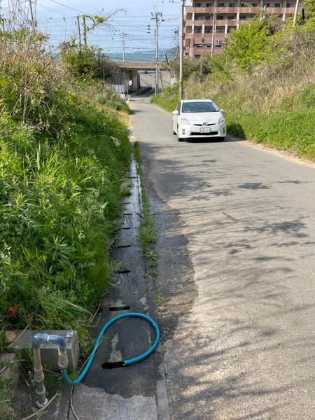 福岡市西区大字下山門2区画土地の前面道路含む現地写真画像