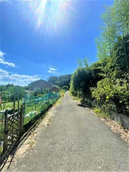 糸島市志摩馬場字二又土地の前面道路含む現地写真画像