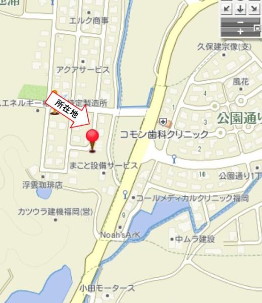 福岡県宗像市池浦字椿土地の現地案内図画像