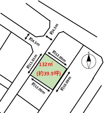 佐賀県鳥栖市江島町土地の間取り画像