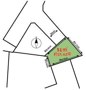 那珂川市大字西隈字城林谷土地の間取り画像
