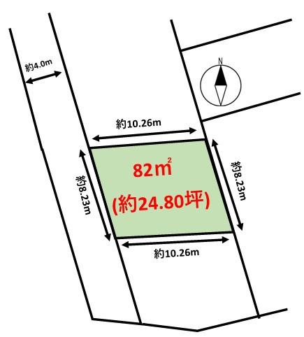 宗像市江口土地の間取り画像
