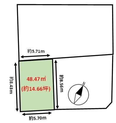 宗像市村山田土地の間取り画像