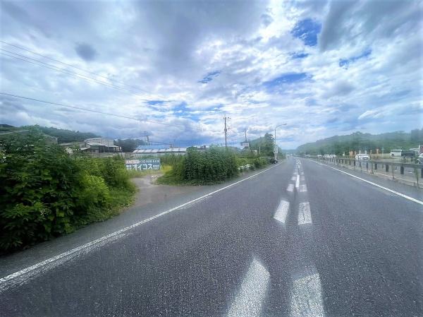 宗像市村山田土地の前面道路含む現地写真画像