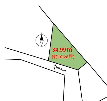 久留米市野中町土地の間取り画像