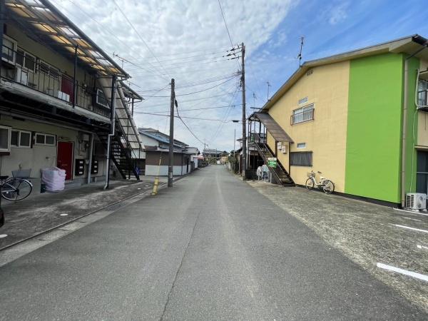 久留米市野中町土地の前面道路含む現地写真画像