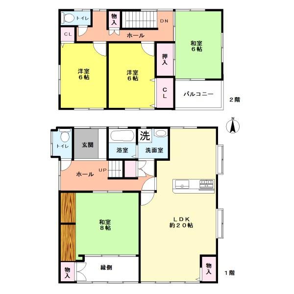 南区鶴田2丁目中古戸建の間取り画像