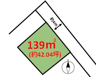 糸島市有田中央１丁目土地の間取り画像