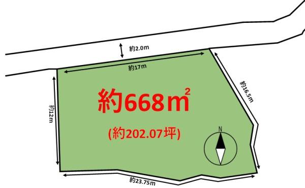 福岡市早良区東入部２丁目土地の間取り画像