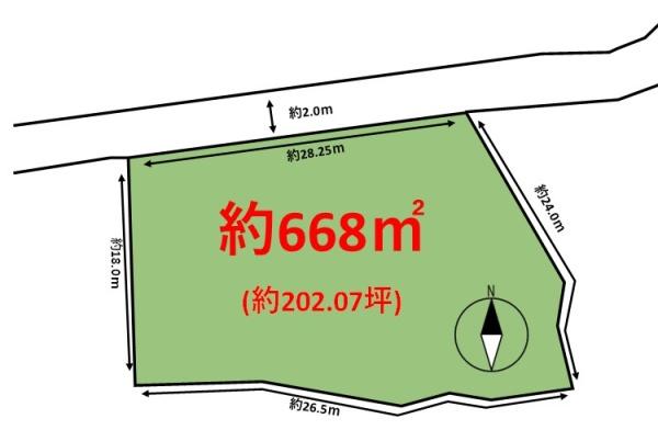 福岡市早良区東入部２丁目土地の間取り画像