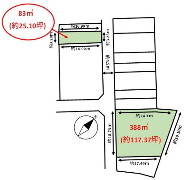 宗像市冨地原字原口土地の間取り画像