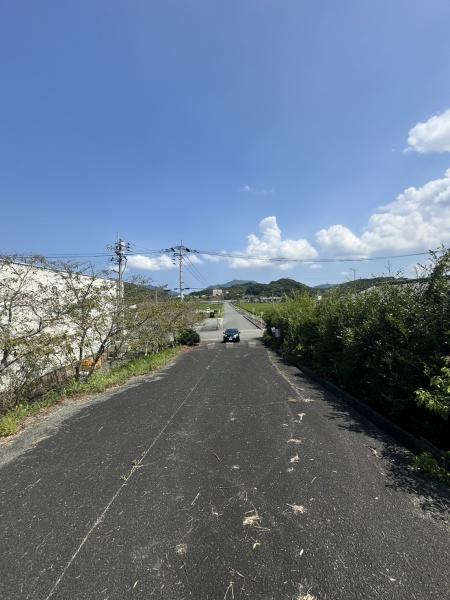 宗像市田島字楢崎土地の前面道路含む現地写真画像