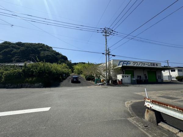 宗像市田島字楢崎土地の前面道路含む現地写真画像