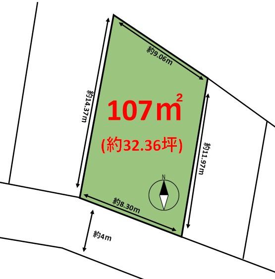 宗像市池田土地の間取り画像