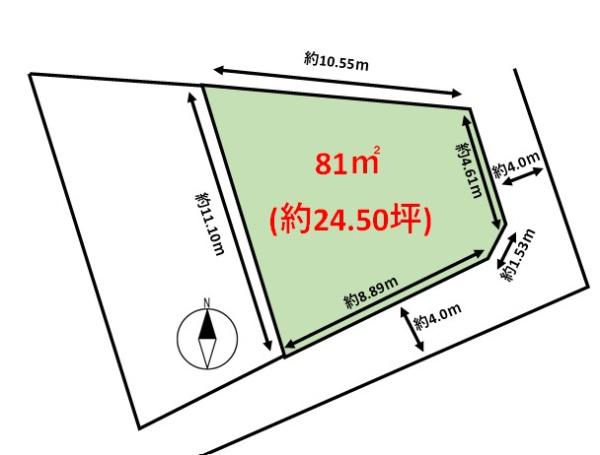 宗像市江口土地の間取り画像