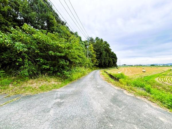 筑紫野市大字山家土地の前面道路含む現地写真画像