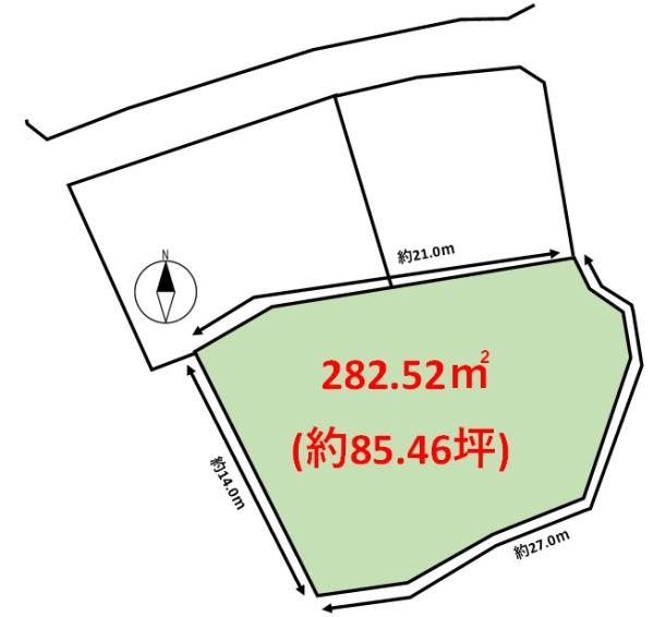 宗像市池田土地の間取り画像