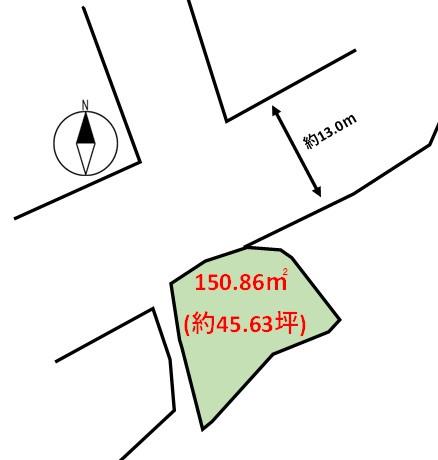 那珂川市大字西畑字穂富土地の間取り画像