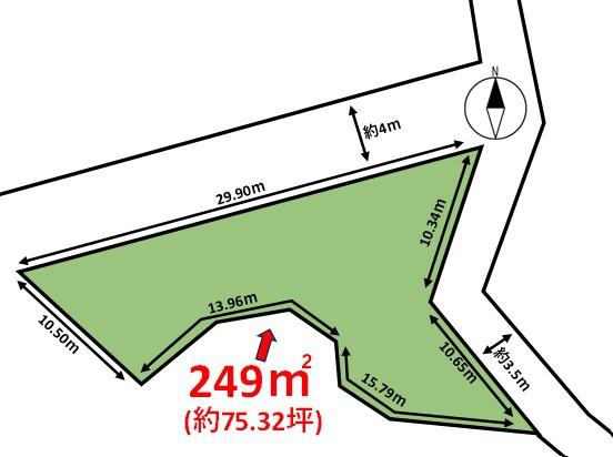 福岡市西区大字徳永土地の間取り画像