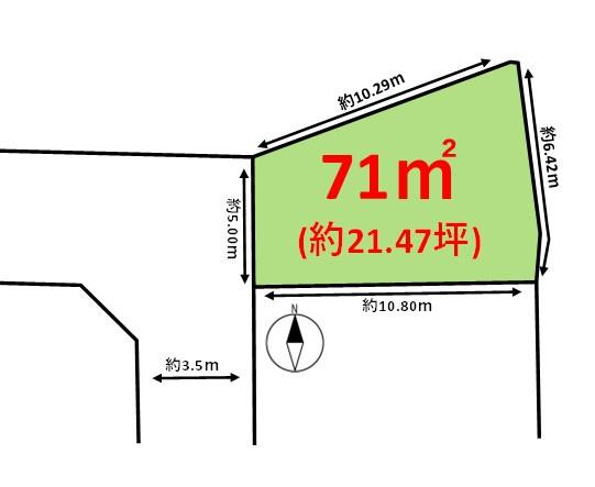 宗像市池田土地の間取り画像