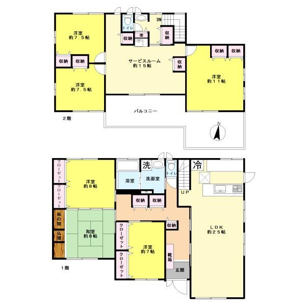 福岡市早良区内野6丁目戸建の間取り画像