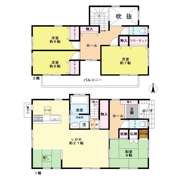 福岡市早良区重留7丁目戸建の間取り画像