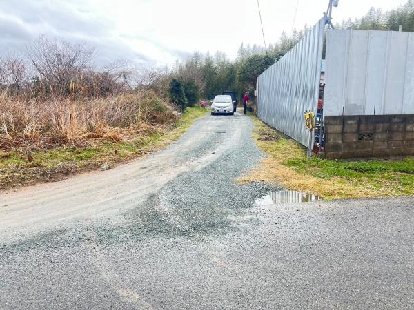 宗像市池田土地の前面道路含む現地写真画像