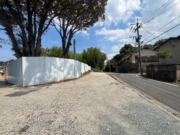 福岡市西区今宿町土地の前面道路含む現地写真画像