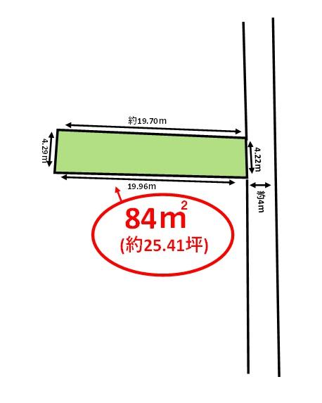 福津市上西郷字カトタ土地の間取り画像