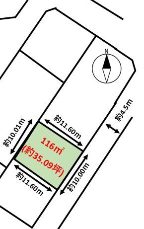 佐賀県鳥栖市江島町土地②の間取り画像