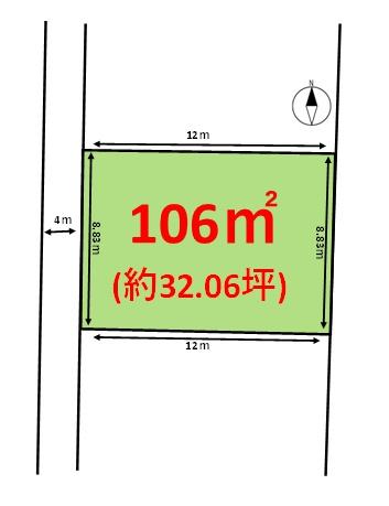 久留米市藤山町土地の間取り画像