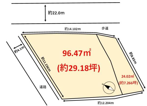 福岡市南区横手三丁目土地の間取り画像