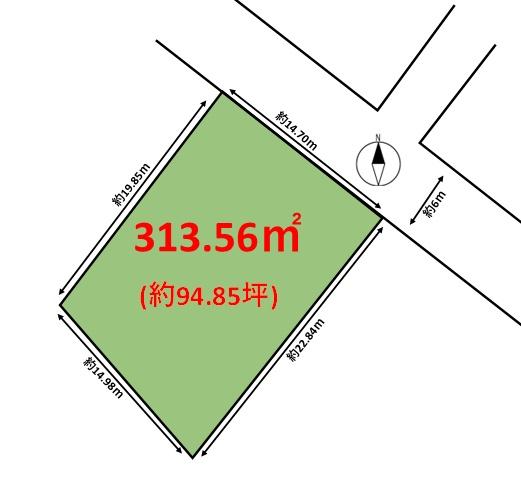 熊本市北区清水土地の間取り画像