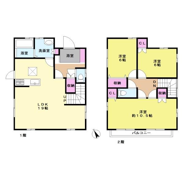 福岡市城南区南片江4丁目戸建の間取り画像