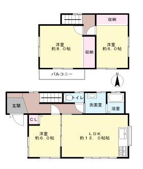 福岡市早良区野芥6丁目戸建の間取り画像