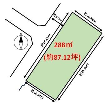 宗像市池田土地の間取り画像