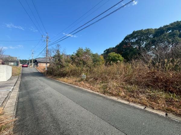 宗像市池田土地の前面道路含む現地写真画像