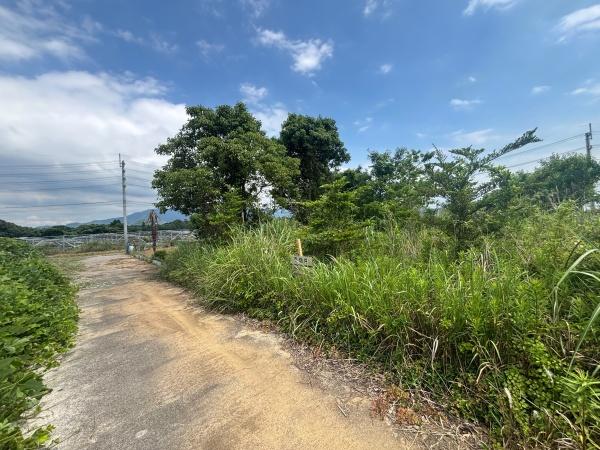 福津市上西郷字タケヲ土地の前面道路含む現地写真画像