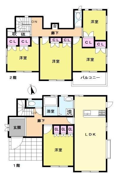 福岡市西区愛宕浜4丁目戸建の間取り画像