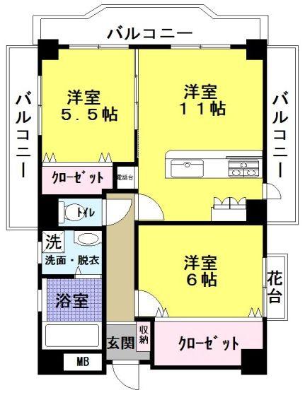 キャメロットリブの間取り画像