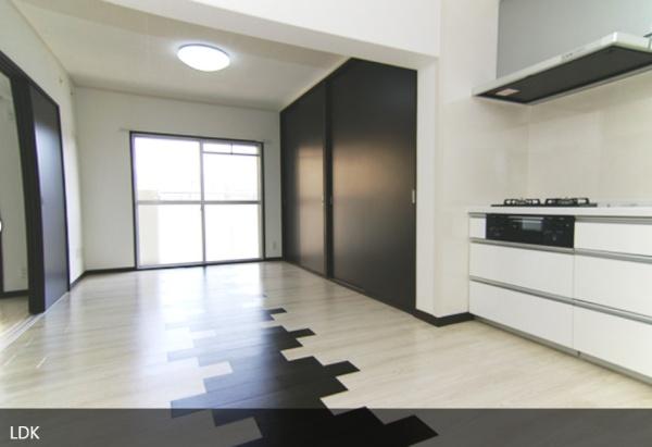 第二堤ハイツのリビング画像