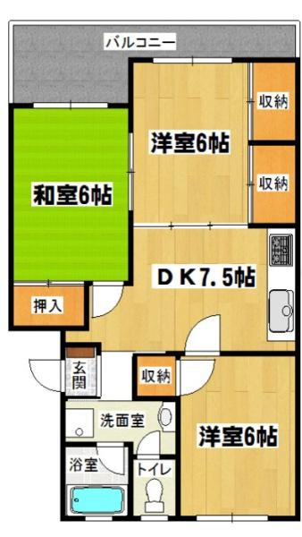 第二堤ハイツの間取り画像