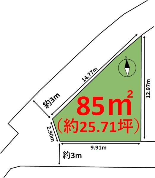 糸島市志摩馬場貸地の間取り画像
