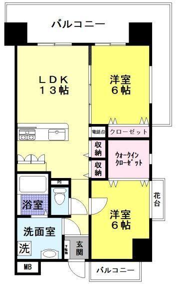 キャメロットリブの間取り画像