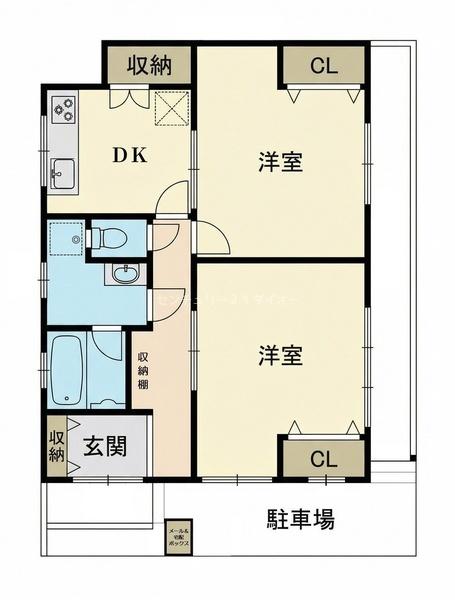 ハイツ東小岩の間取り画像
