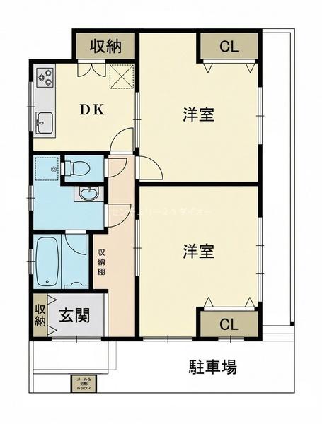 ハイツ東小岩の間取り画像