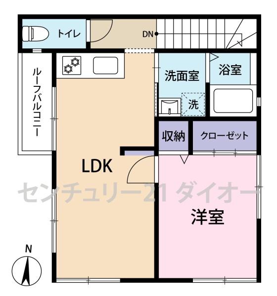 メゾン柿の木の間取り画像